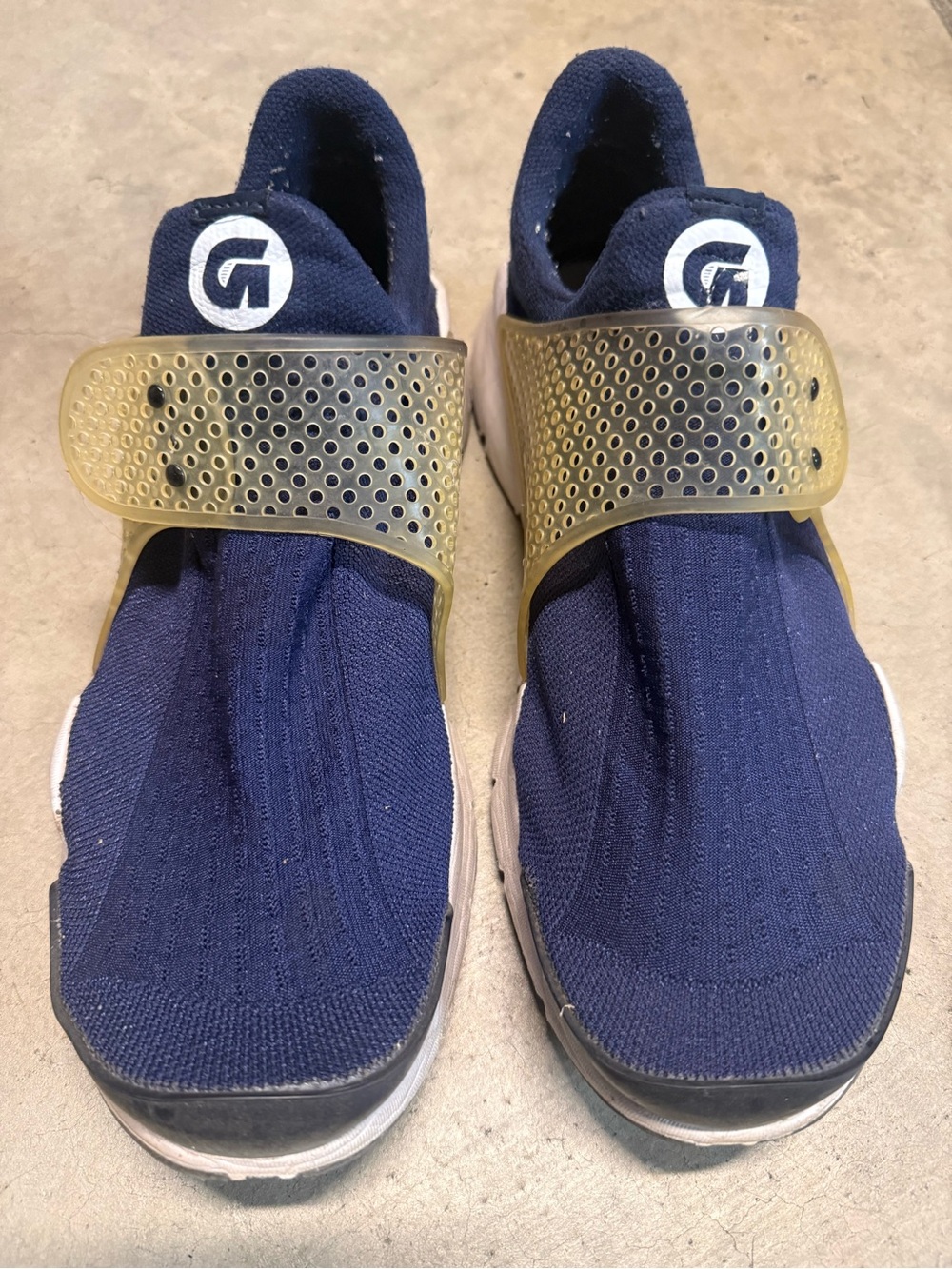 Nike Sock Dart - Navy Slip-On Athletic Sneakers with strap